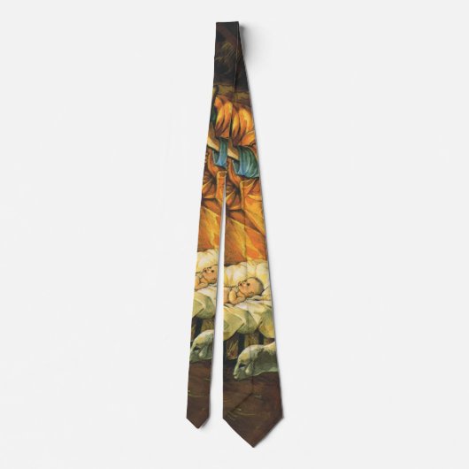 ビンテージクリスマス出生、マンガーのベビーイエス ネクタイ (裏面)