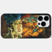 ビンテージクリスマス出生、マンガーのベビーイエス Case-Mate iPhoneケース (裏面 (横))