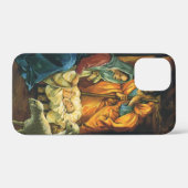 ビンテージクリスマス出生、マンガーのベビーイエス Case-Mate iPhoneケース (裏面 (横))