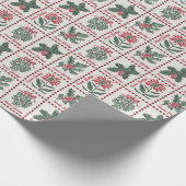 ビンテージクリスマス切手 ラッピングペーパー (角)