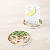 ビンテージクリスマス子猫 コースター (側面)