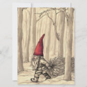 ビンテージクリスマス格言カッティングクリスマスツリー シーズンカード (正面)