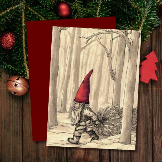 ビンテージクリスマス格言カッティングクリスマスツリー シーズンカード