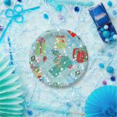 ビンテージクリスマス紙プレート ペーパープレート (パーティー)