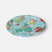 ビンテージクリスマス紙プレート ペーパープレート (アングル)