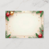 ビンテージクリスマス アドバイスカード (裏面)