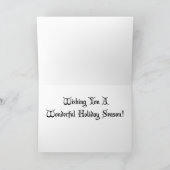 ビンテージクリスマス – アールデコカード シーズンカード (内部)