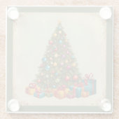 ビンテージクリスマス ガラスコースター (裏面)