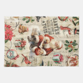ビンテージクリスマス キッチンタオル (横)
