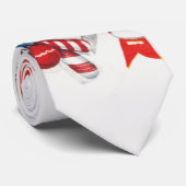 ビンテージクリスマス、キャンディーケーンのサンタクロース ネクタイ (ロール)