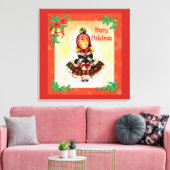 ビンテージクリスマス キャンバスプリント (インサイチュ (リビング))