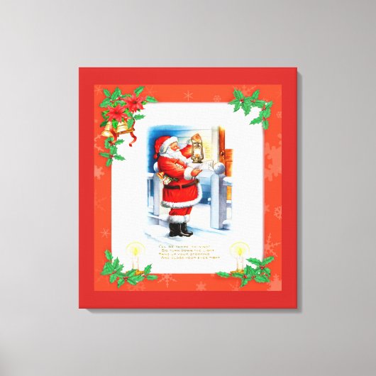 ビンテージクリスマス キャンバスプリント (正面)