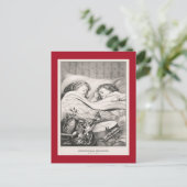 ビンテージクリスマス：クリスマスモーニング1871ポストカ ポストカード (スタンド正面)