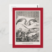 ビンテージクリスマス：クリスマスモーニング1871ポストカ ポストカード (正面/裏面)