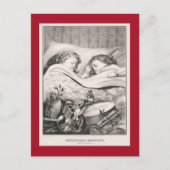 ビンテージクリスマス:クリスマスモーニング1871ポストカ ポストカード (正面)