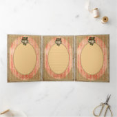 ビンテージクリスマス – グリーティングカード 三つ折りクリスマスカード (内部)