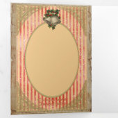 ビンテージクリスマス – グリーティングカード 三つ折りクリスマスカード (内部最初)