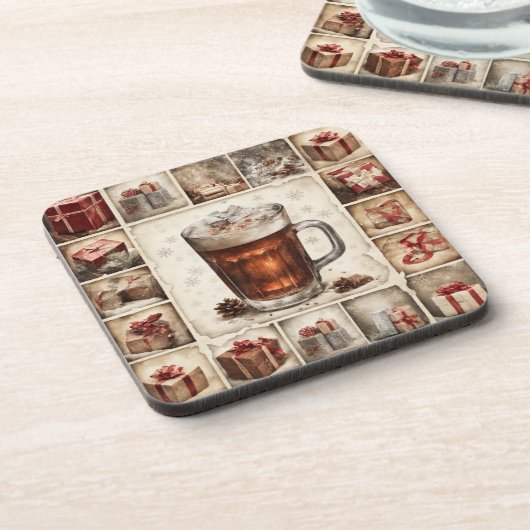 ビンテージクリスマス コースター (左側)