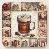 ビンテージクリスマス コースター (正面)