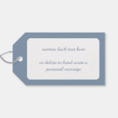 ビンテージクリスマス、ゴールドベル付きビクトリアンエンジェル ギフトタグ (裏面横)