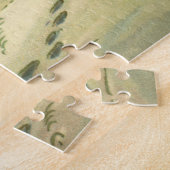 ビンテージクリスマス、サンタクロースが木を運ぶ ジグソーパズル (側面)