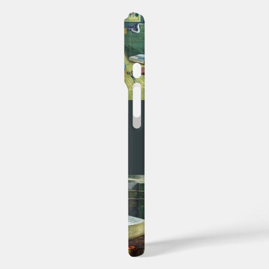 ビンテージクリスマス、サンタクロースと彼の仕事 Case-Mate iPhoneケース (裏面 / 左)