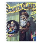 ビンテージクリスマス、サンタクロースと彼の作品の本 ノートブック (正面)
