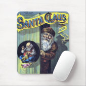 ビンテージクリスマス、サンタクロースと彼の作品の本 マウスパッド (マウス)