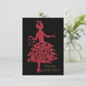 ビンテージクリスマス シーズンカード (スタンド正面)