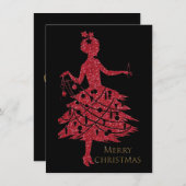 ビンテージクリスマス シーズンカード (正面/裏面)