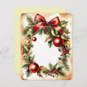 ビンテージクリスマス シーズンカード (正面/裏面)