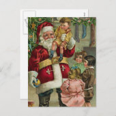 ビンテージクリスマス シーズンポストカード (正面/裏面)