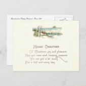 ビンテージクリスマス シーズンポストカード (正面/裏面)