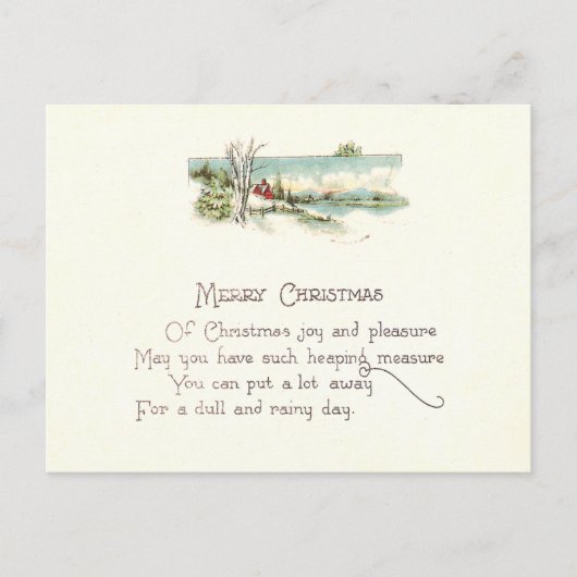 ビンテージクリスマス シーズンポストカード (正面)
