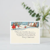 ビンテージクリスマス シーズンポストカード (スタンド正面)