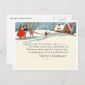 ビンテージクリスマス シーズンポストカード (正面/裏面)