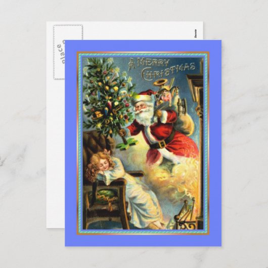 ビンテージクリスマス シーズンポストカード (正面/裏面)