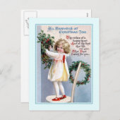 ビンテージクリスマス シーズンポストカード (正面/裏面)