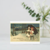 ビンテージクリスマス シーズンポストカード (スタンド正面)