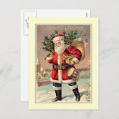 ビンテージクリスマス シーズンポストカード (正面/裏面)