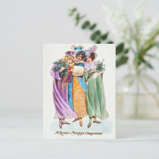 ビンテージクリスマス シーズンポストカード (スタンド正面)