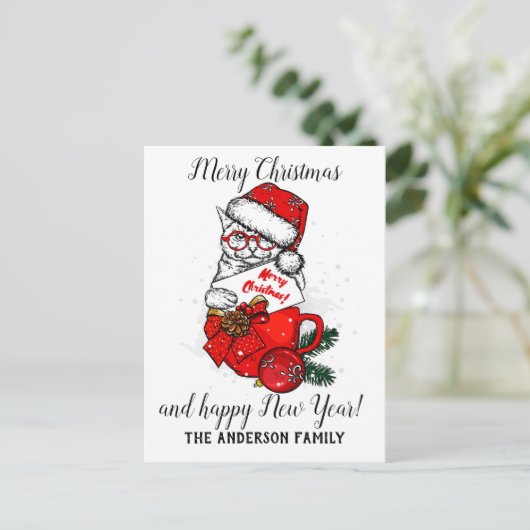 ビンテージクリスマス シーズンポストカード (スタンド正面)