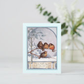 ビンテージクリスマス シーズンポストカード (スタンド正面)