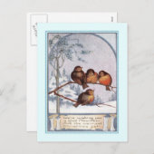 ビンテージクリスマス シーズンポストカード (正面/裏面)