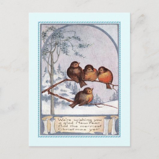 ビンテージクリスマス シーズンポストカード (正面)