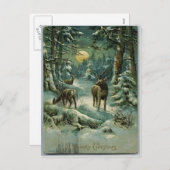 ビンテージクリスマス シーズンポストカード (正面/裏面)