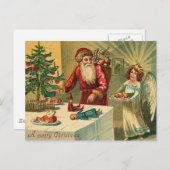ビンテージクリスマス シーズンポストカード (正面/裏面)