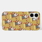 ビンテージクリスマス、ジャックインザボックスのサンタクロース Case-Mate iPhoneケース (裏面 (横))