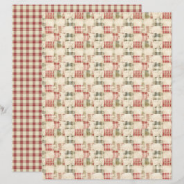 ビンテージクリスマス スクラップブックペーパー