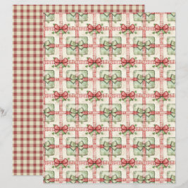 ビンテージクリスマス スクラップブックペーパー